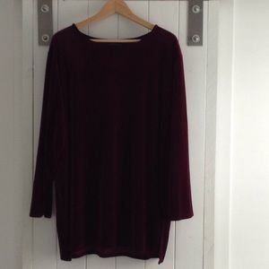 Charter club velvet top